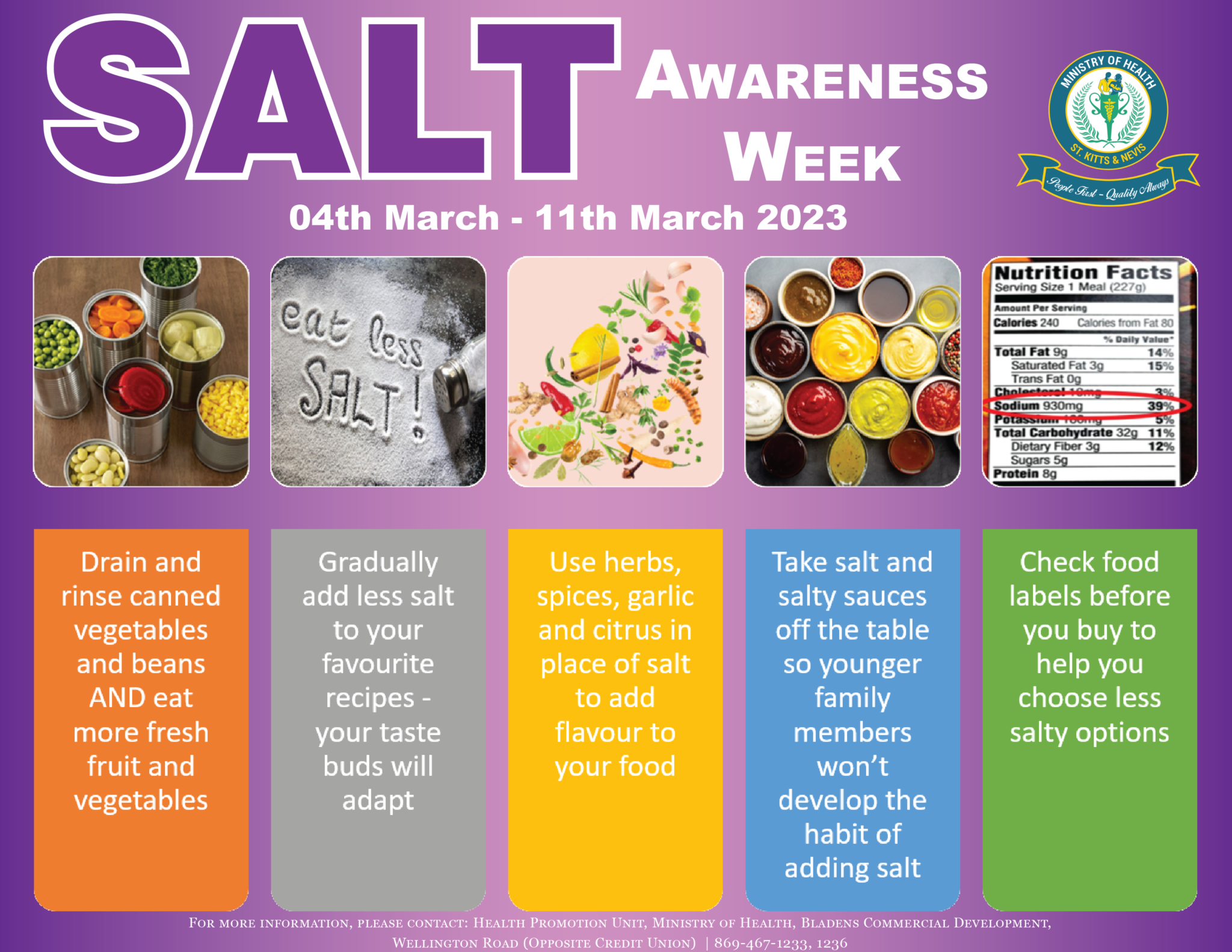 Salt Awareness Week SKN Moves